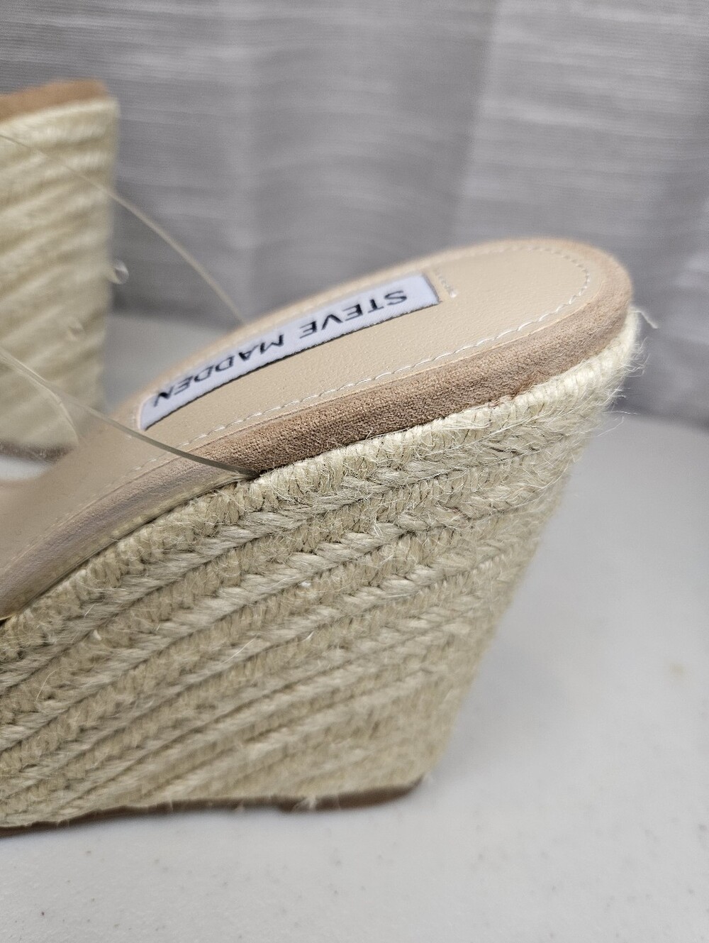 Steve Madden Sunrise clear wedged sandals New 5.5 - Picture 7 of 14